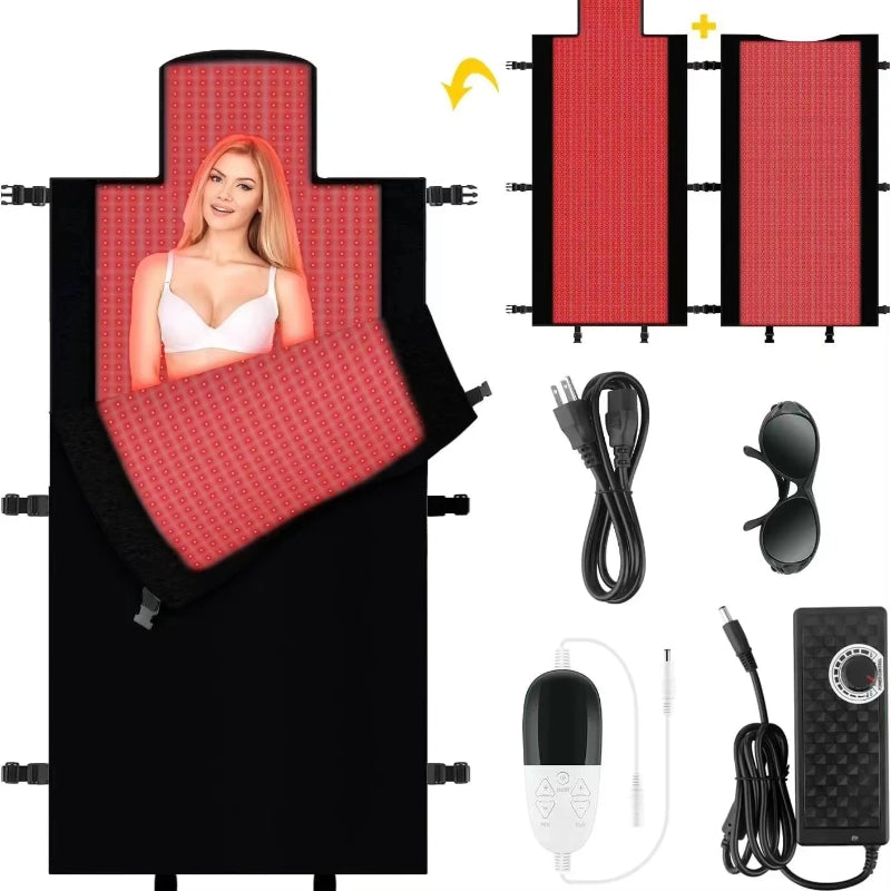 Beauty device with components including a power cord, control panel, and attachments on a white background.