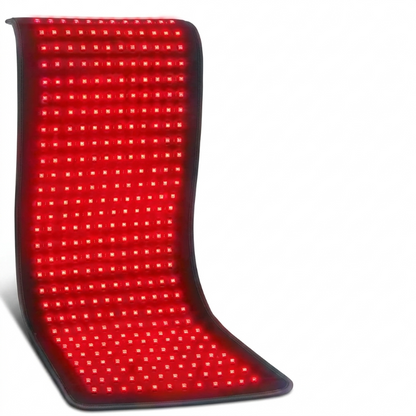 red light therapy mat on a vertical with white background