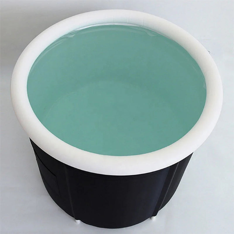 icebath showing the interior and white rim on a light gray background